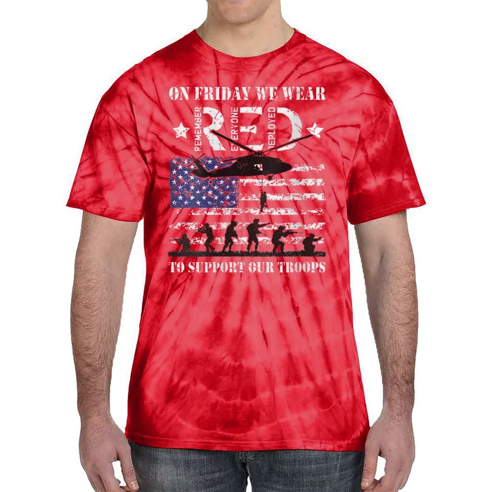 Red Friday | On Fridays We Wear Red Tie-Dye T-Shirt