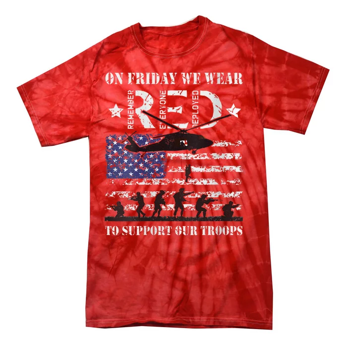 Red Friday | On Fridays We Wear Red Tie-Dye T-Shirt