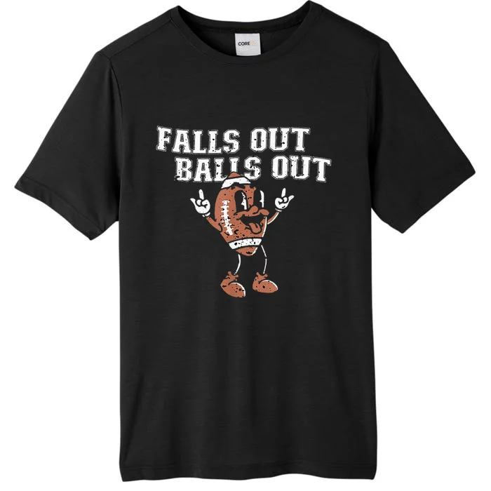 Retro Falls Out Balls Out Football Vintage Thanksgiving ChromaSoft Performance T-Shirt