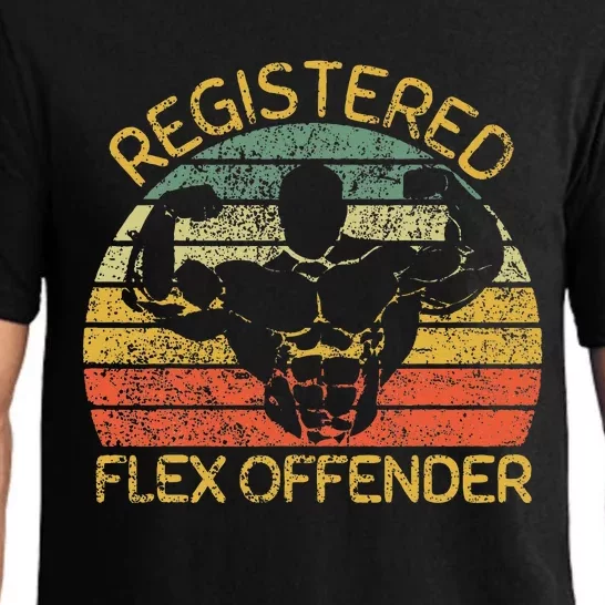 Registered Flex Offender Funny Gym Pajama Set