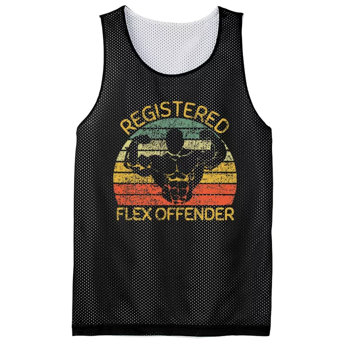 Registered Flex Offender Funny Gym Mesh Reversible Basketball Jersey Tank