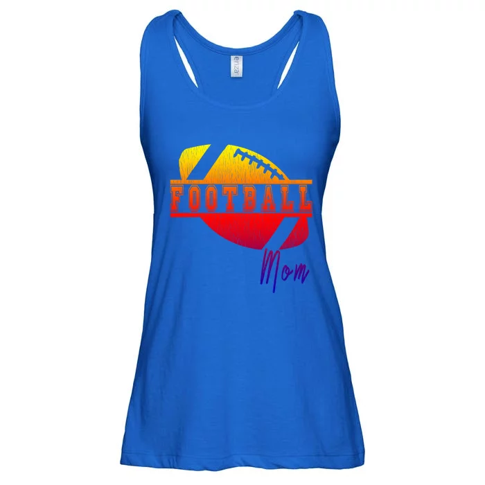 Retro Football Parent Design Meaningful Gift Matching Family Meaningful Gift Mom Ladies Essential Flowy Tank