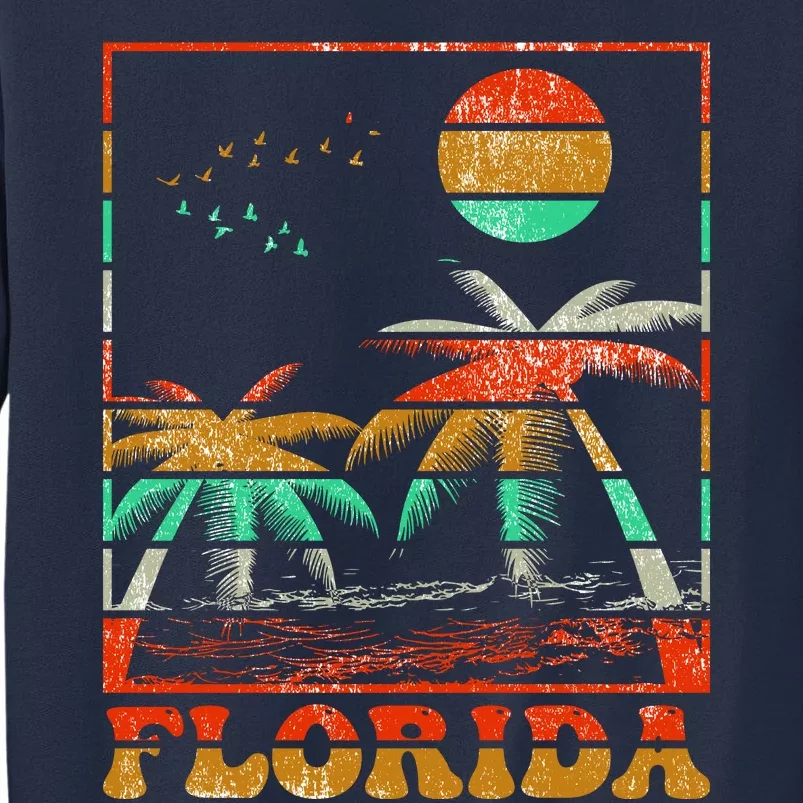 Retro Florida Palm Trees Sweatshirt