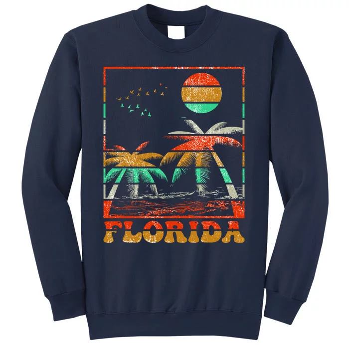 Retro Florida Palm Trees Sweatshirt