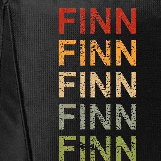 Retro Finn Personalized Finn Name Boy Man Finn City Backpack