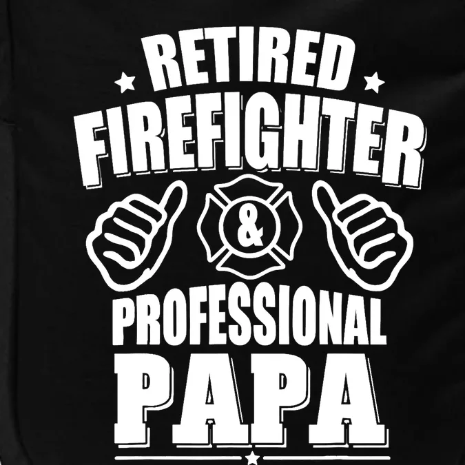 Retired Firefighter & Papa Retirement Gift Impact Tech Backpack