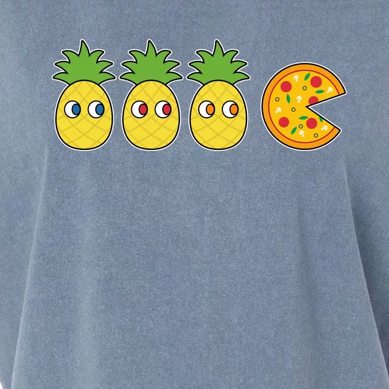 Retro Funny Pineapple Pizza Video Game Garment-Dyed Women's Muscle Tee