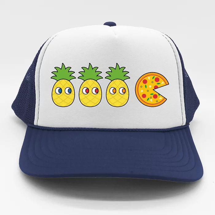 Retro Funny Pineapple Pizza Video Game Trucker Hat