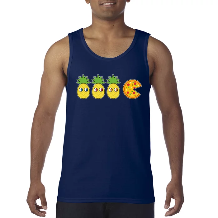 Retro Funny Pineapple Pizza Video Game Tank Top