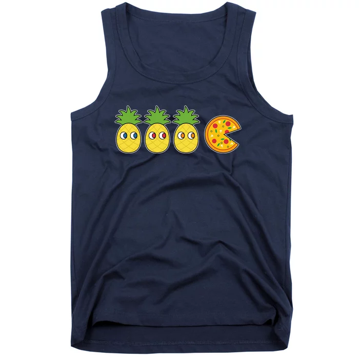 Retro Funny Pineapple Pizza Video Game Tank Top