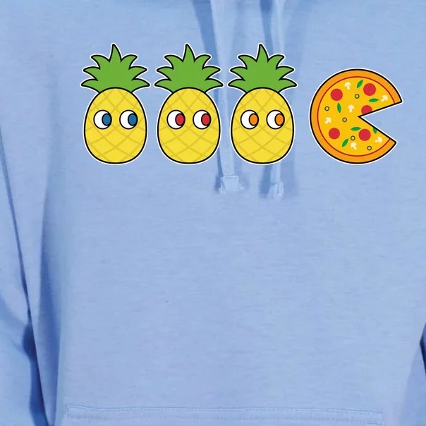 Retro Funny Pineapple Pizza Video Game Unisex Surf Hoodie