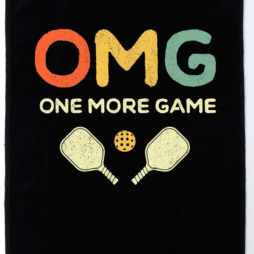 Retro Funny Pickleball Lover Pickle Ball Platinum Collection Golf Towel