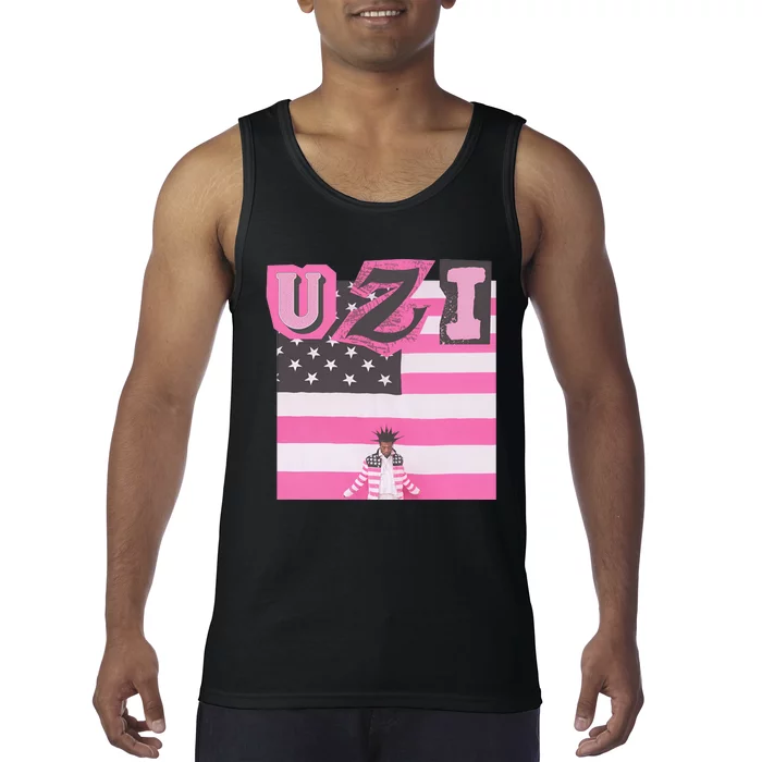 Rapper Flag Pink Tape For Fan Lover Pink Flag Tank Top