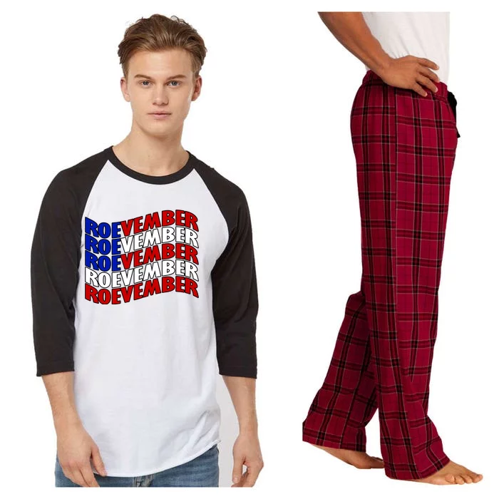 Roevember Feminist Pro Choice November Raglan Sleeve Pajama Set