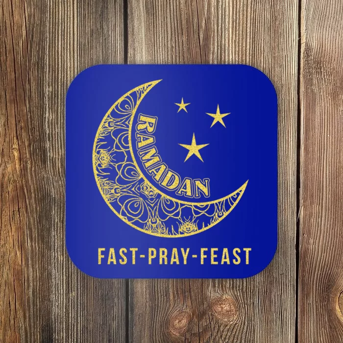 Ramadan Fast Pray Feast Feasting And Fasting Cool Islamic Gift Coaster