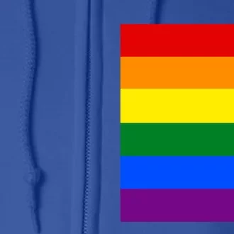 Rainbow Flag Pride Gift Full Zip Hoodie