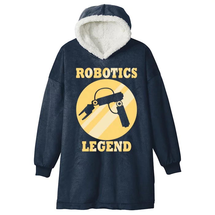 Robotic Funny Quote Engineering Mechanic Funny Gift Hooded Wearable Blanket