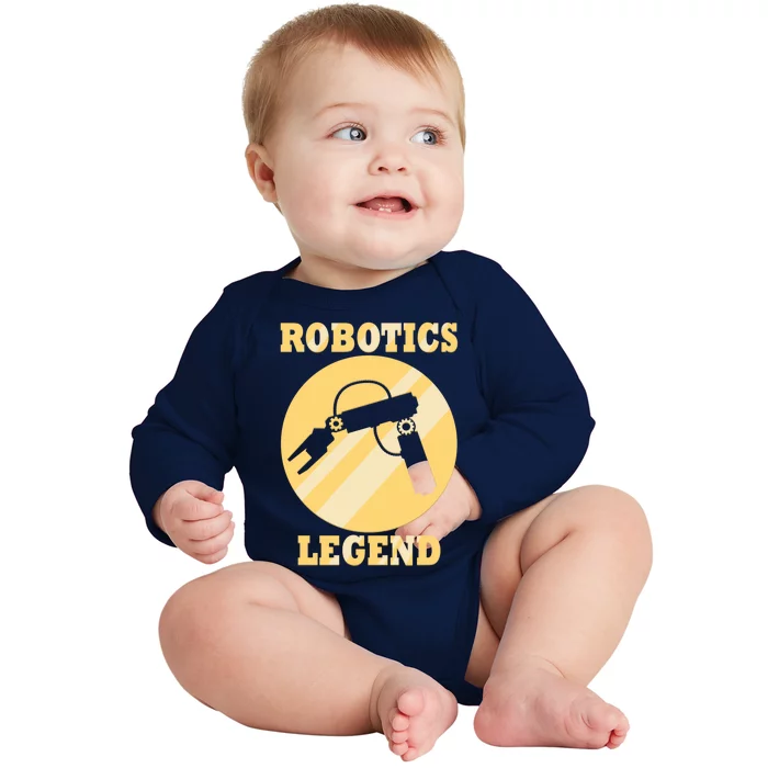 Robotic Funny Quote Engineering Mechanic Funny Gift Baby Long Sleeve Bodysuit