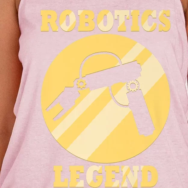 Robotic Funny Quote Engineering Mechanic Meaningful Gift Women's Knotted Racerback Tank