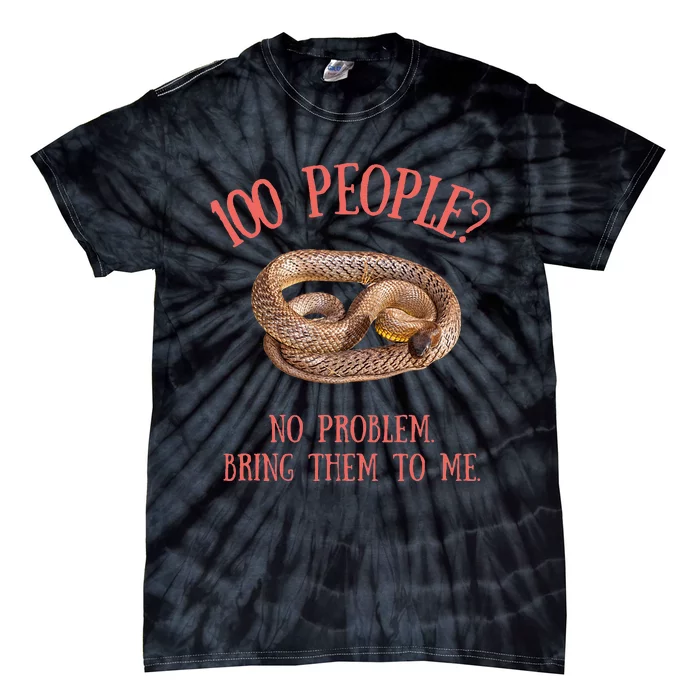 Retro Funny Quote Inland Taipan Snake Tie-Dye T-Shirt