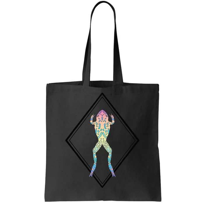 Rainbow Frog Tote Bag