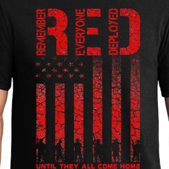 Red Friday Remember Everyone Deployed Every Friday Veterans Pajama Set