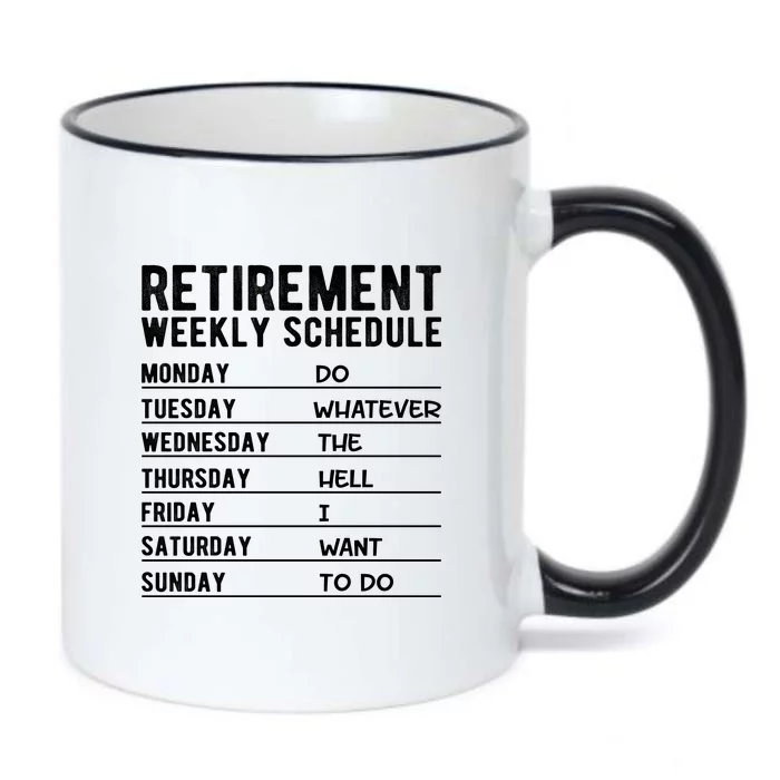 Retired Funny Retirement Gift Black Color Changing Mug