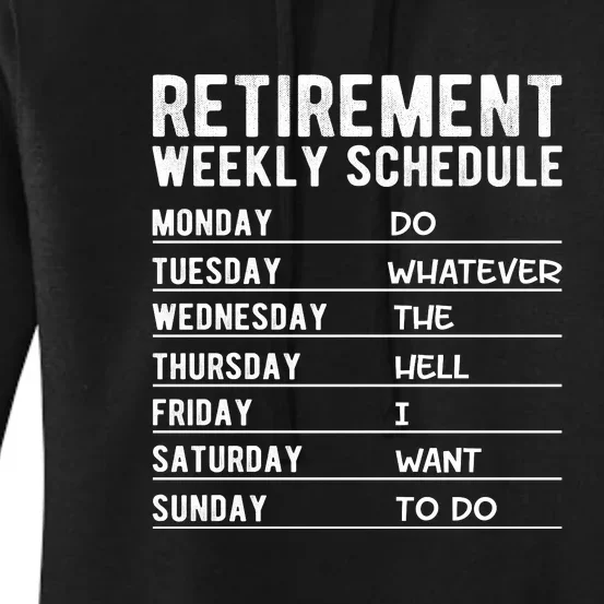 Retired Funny Retirement Gift Women's Pullover Hoodie