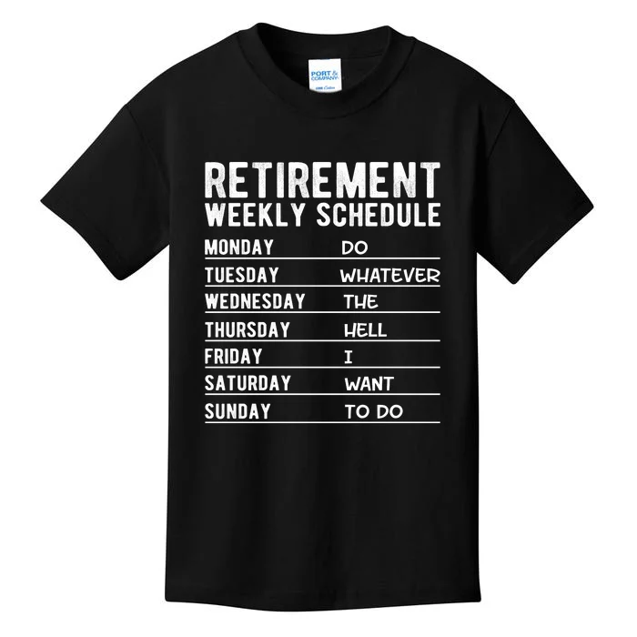 Retired Funny Retirement Gift Kids T-Shirt