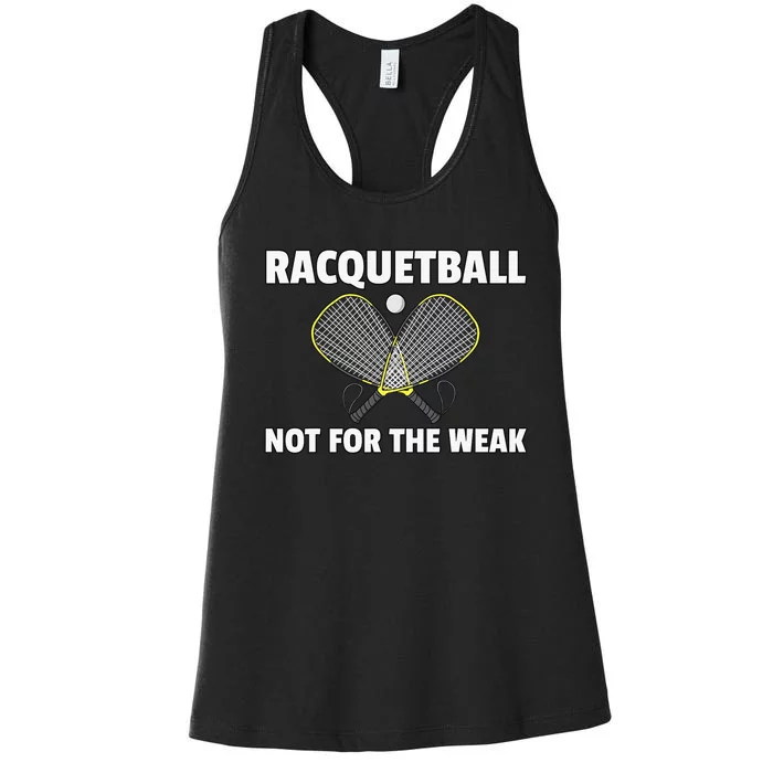 Racquetball Funny Racquetball Okayest Player Women's Racerback Tank