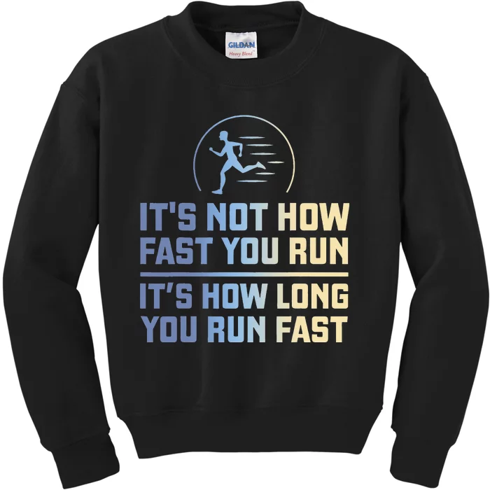 Running for Runners Heartbeat Gift Kids Sweatshirt