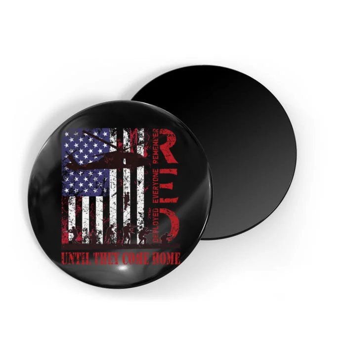 RED Friday Remember Everyone Deployed US Flag Military Army Magnet