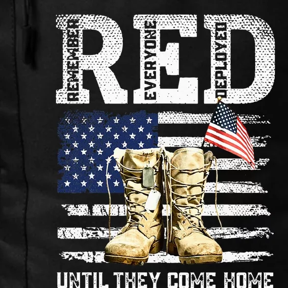 Red Friday Remember Everyone Deployed Every Friday Veterans Daily Commute Backpack