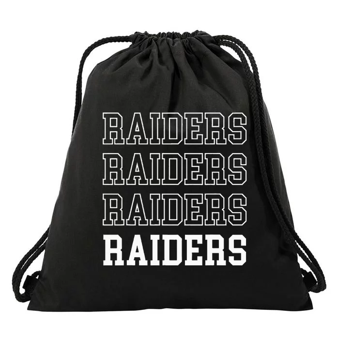 Raiders Fan Drawstring Bag