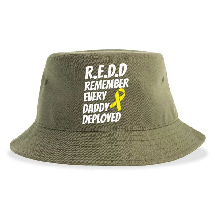 Red Friday Remember Everyone Deployed Military Gift Sustainable Bucket Hat