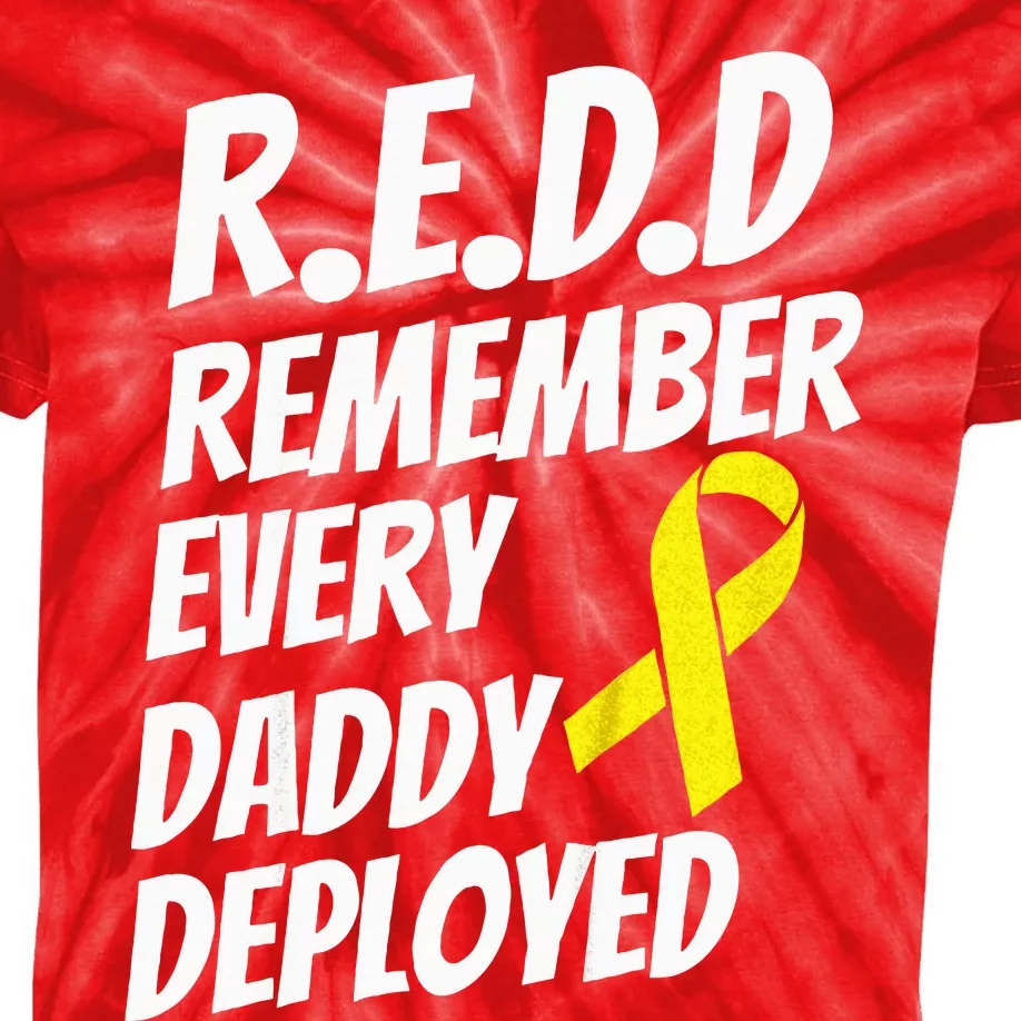 Red Friday Remember Everyone Deployed Military Gift Kids Tie-Dye T-Shirt