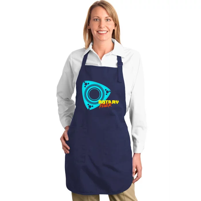 Rotary Fever Rotary Engine Gift Full-Length Apron With Pocket