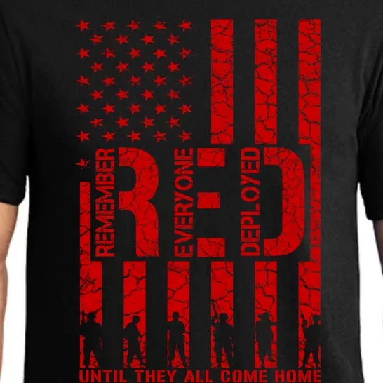 Red Friday Remember Everyone Deployed Hoodie Pajama Set