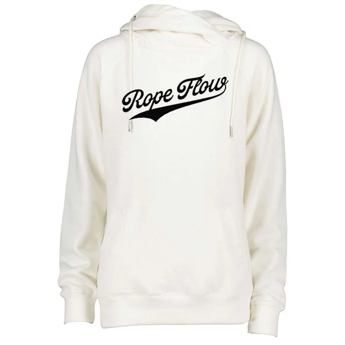 Rope Flow Womens Funnel Neck Pullover Hood