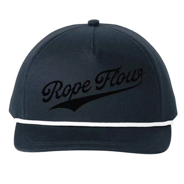 Rope Flow Snapback Five-Panel Rope Hat