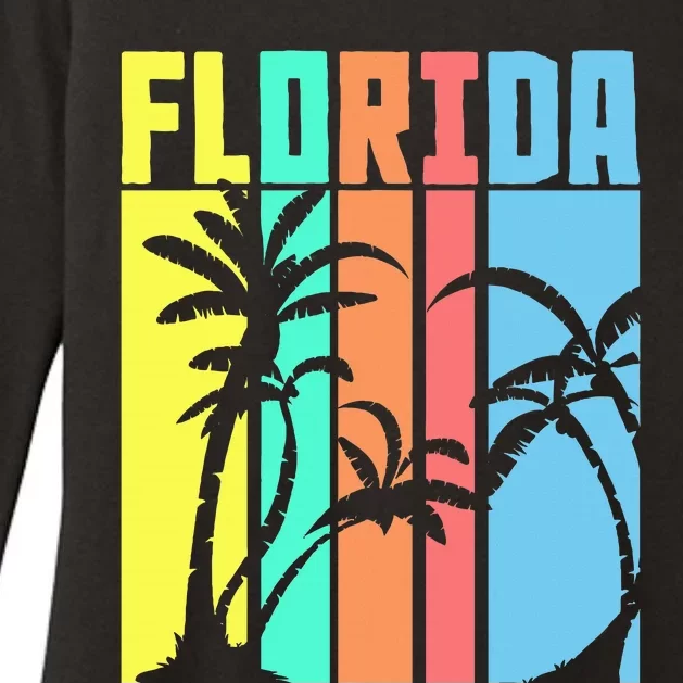 Retro Florida Womens CVC Long Sleeve Shirt