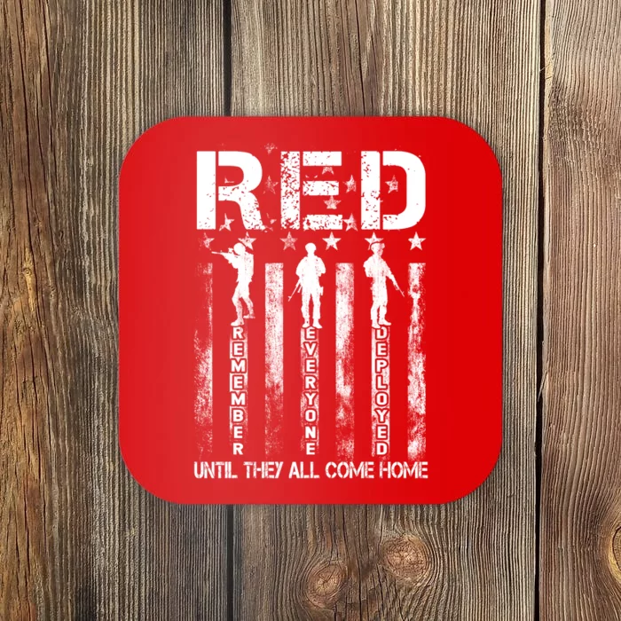 Red Friday Remember Everyone Deployed Coaster