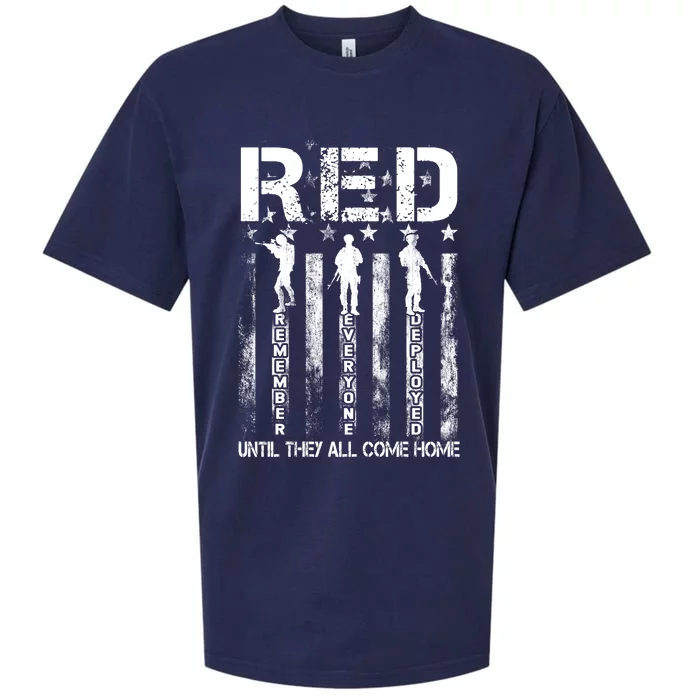 Red Friday Remember Everyone Deployed Sueded Cloud Jersey T-Shirt