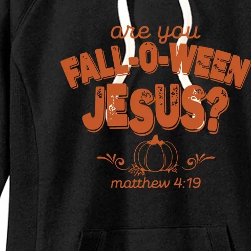 Retro Fall Religious Are You Falloween Jesus Christian Women's Fleece Hoodie