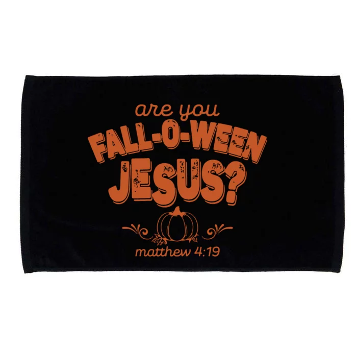 Retro Fall Religious Are You Falloween Jesus Christian Microfiber Hand Towel