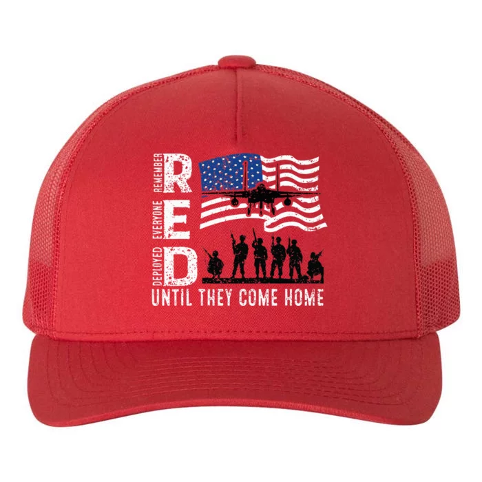 Red Friday Remember Everyone Deployed Until Come Yupoong Adult 5-Panel Trucker Hat