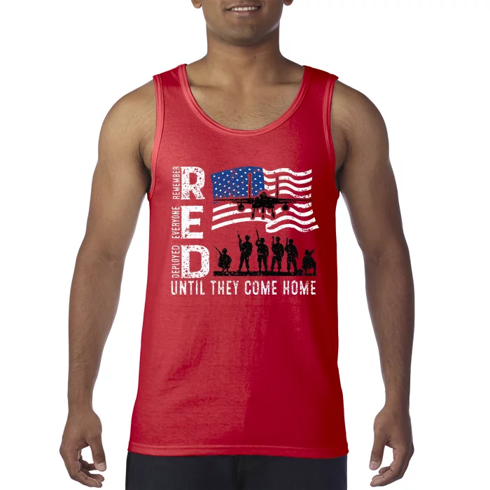 Red Friday Remember Everyone Deployed Until Come Tank Top