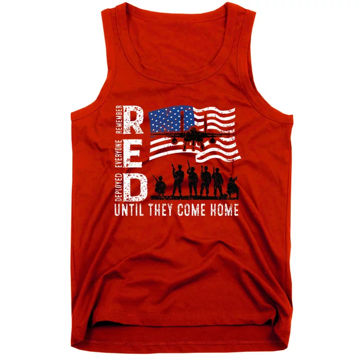 Red Friday Remember Everyone Deployed Until Come Tank Top