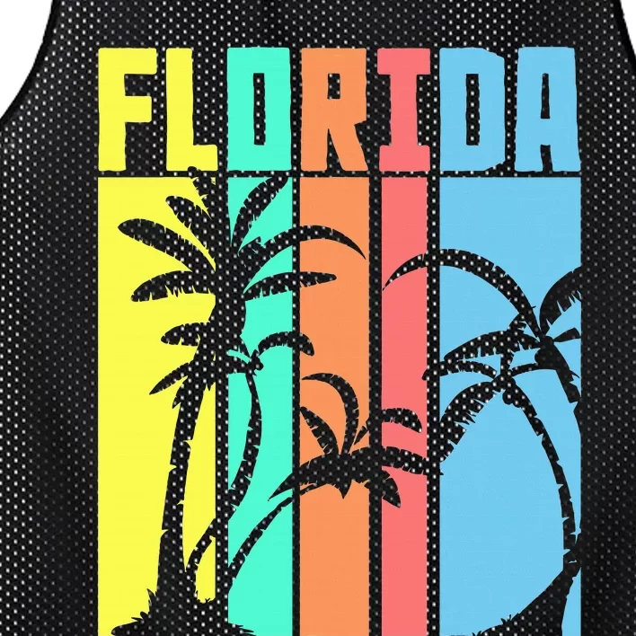 Retro Florida Mesh Reversible Basketball Jersey Tank