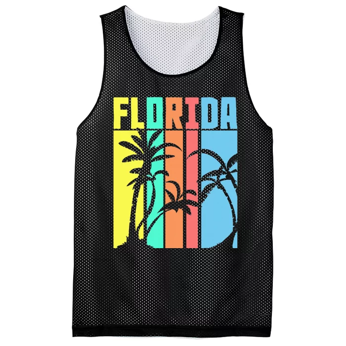 Retro Florida Mesh Reversible Basketball Jersey Tank